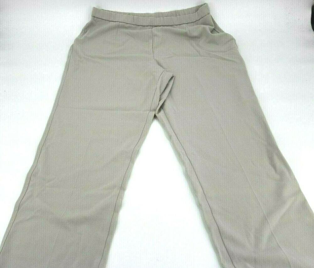 Tanjay Women's Beige Career Slacks Pants Business Khakis
